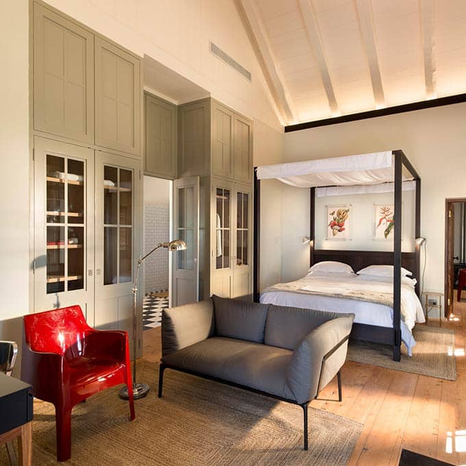 A farmhouse suite at Babylonstoren Hotel